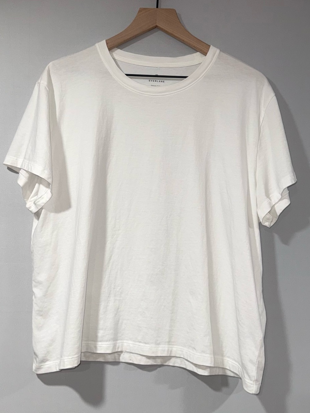 Everlane White Crewneck Short Sleeve Tee
